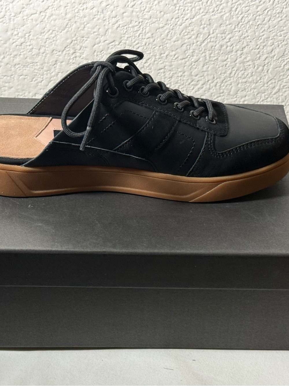 Zac Posen Black Sneakers with Gum Sole - Picture 4 of 9
